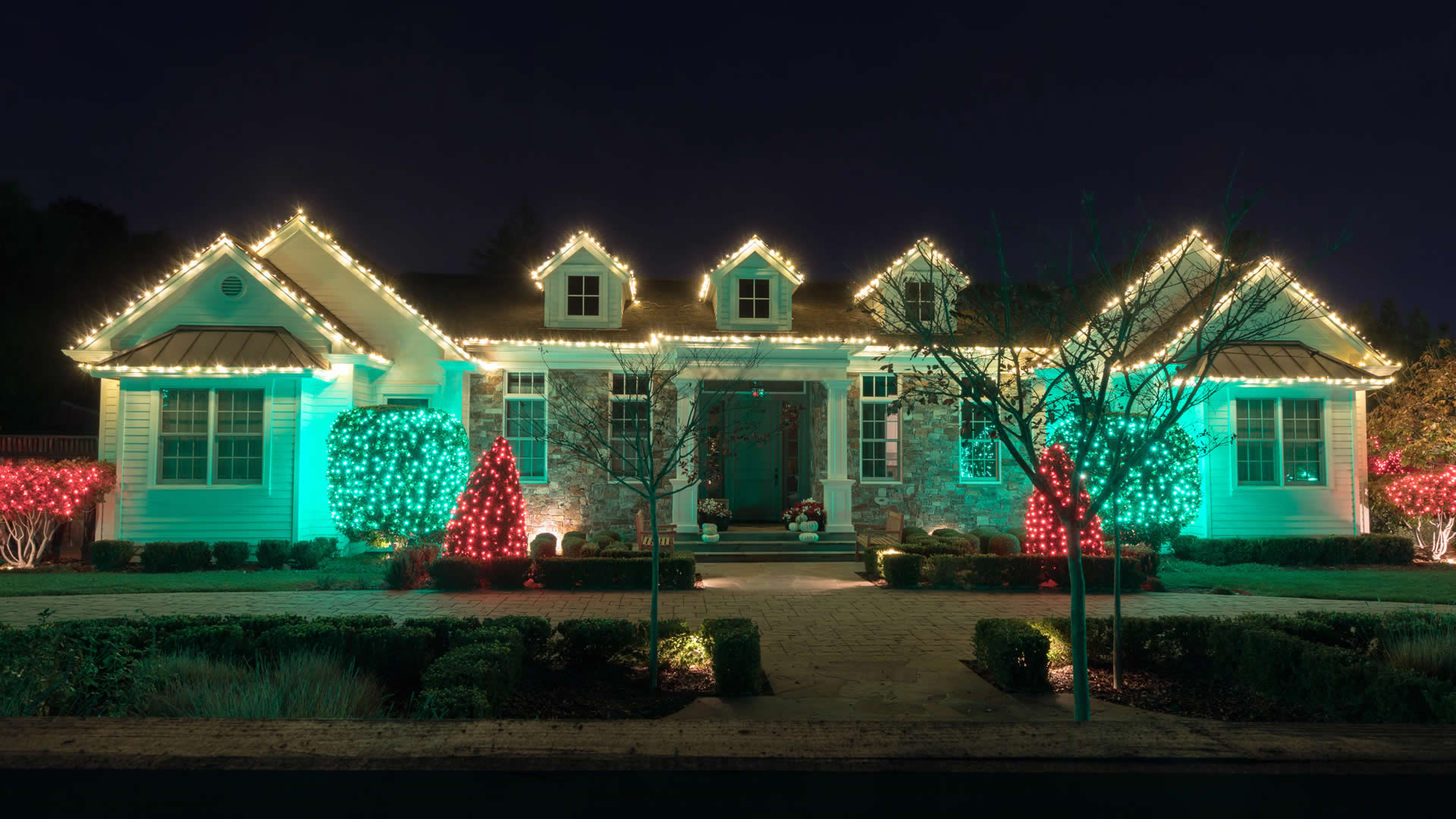 Holiday light installation banner